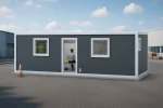Container Vestiar – Echipat Complet cu Dulapuri Metalice pentru Vestiare si Bancute Vestiar – 8x3 m (24 mp) - imagine 2